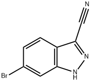 6-BROMO-1H-INDAZOLE-3-CARBONITRILE Struktur