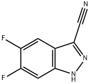 5,6-DIFLUORO-1H-INDAZOLE-3-CARBONITRILE Struktur