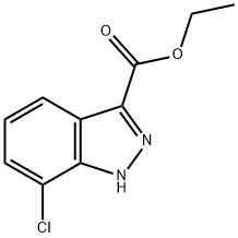 ETHYL 7-CHLORO-1H-INDAZOLE-3-CARBOXYLATE Struktur