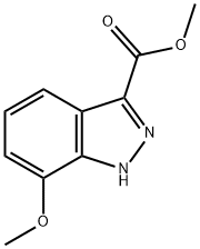 METHYL 7-METHOXY-1H-INDAZOLE-3-CARBOXYLATE Struktur