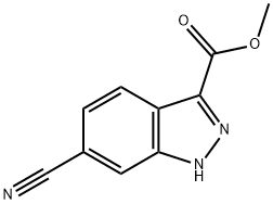 METHYL 6-CYANO-1H-INDAZOLE-3-CARBOXYLATE Struktur