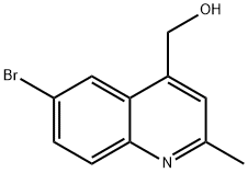 (6-BROMO-2-METHYL-QUINOLIN-4-YL)-METHANOL Struktur