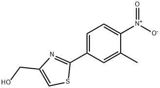 [2-(3-METHYL-4-NITRO-PHENYL)-THIAZOL-4-YL]-METHANOL Struktur