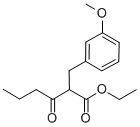 2-(3-METHOXY-BENZYL)-3-OXO-HEXANOIC ACID ETHYL ESTER Struktur