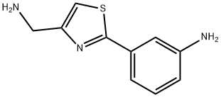 3-(4-AMINOMETHYL-THIAZOL-2-YL)-PHENYLAMINE Struktur