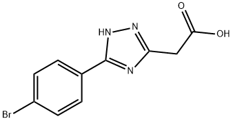 [5-(4-BROMO-PHENYL)-4H-[1,2,4]TRIAZOL-3-YL]-ACETIC ACID Struktur