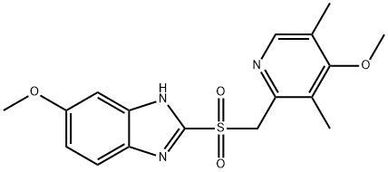 OMEPRAZOLE  RELATED  COMPOUND A  (15 MG) (OMEPRAZOLE SULFONE) (AS) Struktur