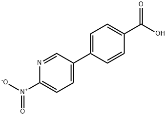 4-(6-Nitropyridin-3-yl)benzoic acid Struktur