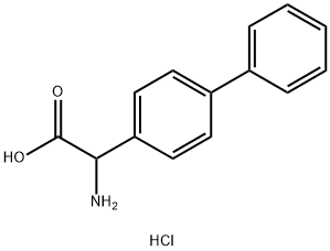 2-AMino-2-(4-biphenylyl)acetic Acid Hydrochloride Struktur