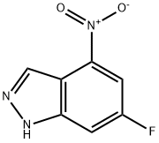 4-nitro-6-fluoroindazole Struktur