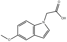 (5-Methoxy-1H-indol-1-yl)acetic acid Struktur