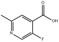 5-fluoro-2-Methyl-4-Pyridinecarboxylic acid Struktur