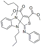 (Z)-DIMETHYL 1,3-DIBUTYL-2'-(PHENYLIMINO)-1,3-DIHYDRO-2'H-SPIRO[BENZO[D]IMIDAZOLE-2,3'-THIOPHENE]-4',5'-DICARBOXYLATE Struktur