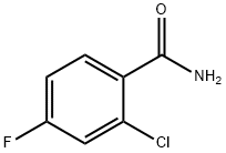 2-CHLORO-4-FLUOROBENZAMIDE Structure