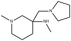 METHYL-(1-METHYL-3-PYRROLIDIN-1-YLMETHYL-PIPERIDIN-3-YL)-AMINE
 Struktur