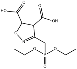 4,5-Isoxazoledicarboxylic  acid,  3-[(diethoxyphosphinyl)methyl]-4,5-dihydro- Struktur