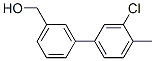 3-(3-Chloro-4-methylphenyl)benzyl alcohol Struktur