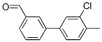 3-(3-Chloro-4-methylphenyl)benzaldehyde Struktur