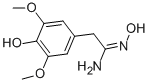 N-HYDROXY-2-(4-HYDROXY-3,5-DIMETHOXY-PHENYL)-ACETAMIDINE Struktur