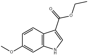 1H-Indole-3-carboxylic acid, 6-Methoxy-, ethyl ester Struktur