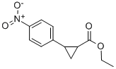 CYCLOPROPANECARBOXYLIC ACID, 2-(4-NITROPHENYL), ETHYL ESTER Struktur