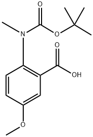 ANTHRANILIC ACID, N-BOC-N-METHYL-5-METHOXY
 Struktur