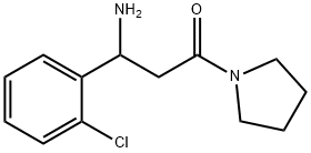 N-PYRROLIDIN-3-AMINO-3-(2'-CHLOROPHENYL)PROPIONAMIDE
 Struktur