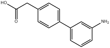 4-BIPHENYL-3'-AMINO-ACETIC ACID
 Struktur