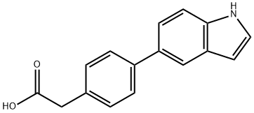 4-(5'-INDOLE)PHENYL ACETIC ACID
 Struktur