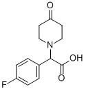 (4-FLUORO-PHENYL)-(4-OXO-PIPERIDIN-1-YL)-ACETIC ACID
 Struktur