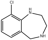 9-CHLORO-2,3,4,5-TETRAHYDRO-1H-BENZO[E][1,4]DIAZEPINE Struktur