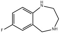 7-FLUORO-2,3,4,5-TETRAHYDRO-1H-BENZO[E][1,4]DIAZEPINE
 Struktur