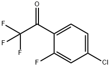 1-(4-CHLORO-2-FLUORO-PHENYL)-2,2,2-TRIFLUORO-ETHANONE Struktur