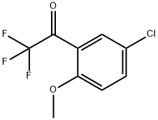 1-(5-CHLORO-2-METHOXY-PHENYL)-2,2,2-TRIFLUORO-ETHANONE Struktur