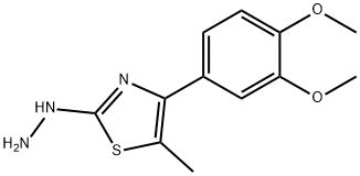 4-(3,4-DIMETHOXYPHENYL)-5-METHYL-2(3H)-THIAZOLONE HYDRAZONE Struktur