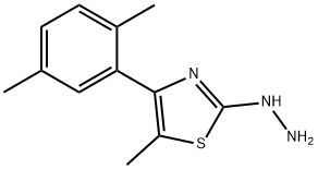 4-(2,5-DIMETHYLPHENYL)-5-METHYL-2(3H)-THIAZOLONE HYDRAZONE Struktur