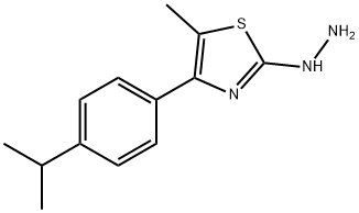 5-METHYL-4-[4-(1-METHYLETHYL)PHENYL]-2(3H)-THIAZOLONE HYDRAZONE Struktur