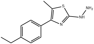 4-(4-ETHYLPHENYL)-5-METHYL-2(3H)-THIAZOLONE HYDRAZONE Struktur