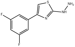 4-(3,5-DIFLUOROPHENYL)-2(3H)-THIAZOLONE HYDRAZONE Struktur