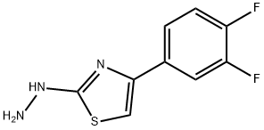 4-(3,4-DIFLUOROPHENYL)-2(3H)-THIAZOLONE HYDRAZONE Struktur