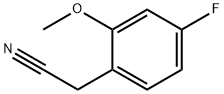 2-Methoxy-4-fluorobenzyl cyanide Struktur