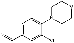 3-Chloro-4-morpholinobenzaldehyde Struktur