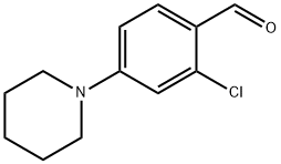 2-CHLORO-4-PIPERIDIN-1-YL-BENZALDEHYDE Struktur