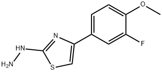 4-(3-FLUORO-4-METHOXYPHENYL)-2(3H)-THIAZOLONE HYDRAZONE Struktur