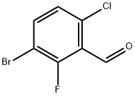 3-BROMO-6-CHLORO-2-FLUOROBENZALDEHYDE Struktur