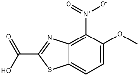 5-methoxy-4-nitrobenzo[d]thiazole-2-carboxylic acid Struktur