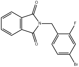 4-BROMO-2-FLUOROBENZYLPHTHALIMIDE Struktur