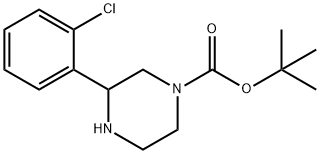 tert-Butyl 3-(2-chlorophenyl)piperazine-1-carboxylate Structure