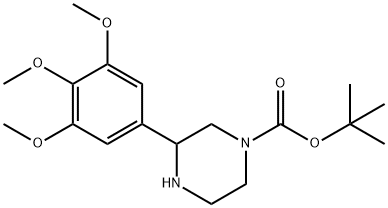 3-(3,4,5-TRIMETHOXY-PHENYL)-PIPERAZINE-1-CARBOXYLIC ACID TERT-BUTYL ESTER Struktur