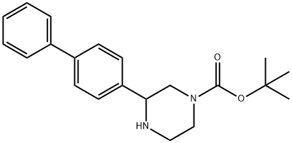 3-BIPHENYL-4-YL-PIPERAZINE-1-CARBOXYLIC ACID TERT-BUTYL ESTER Struktur